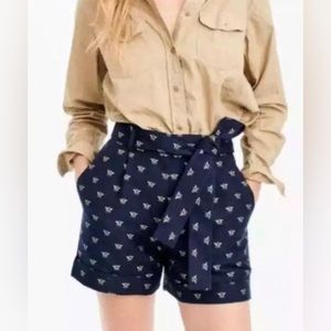 J. Crew Embroidered Bee Shorts